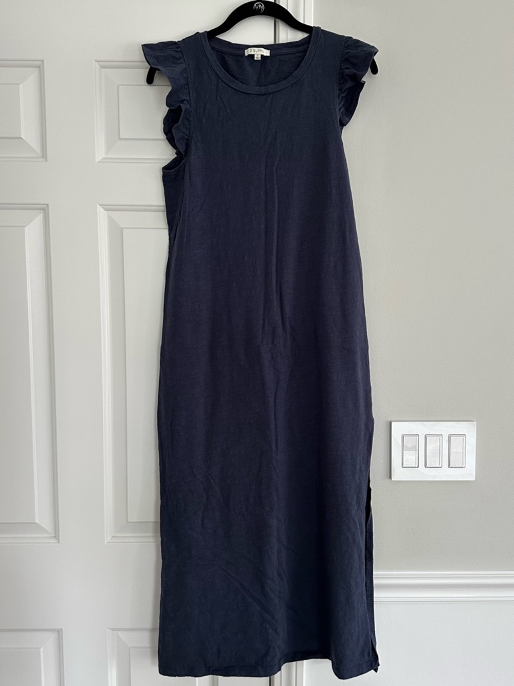 Z Supply Blakely Ruffle Dress in Navy